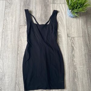 Black Square Neck Dress